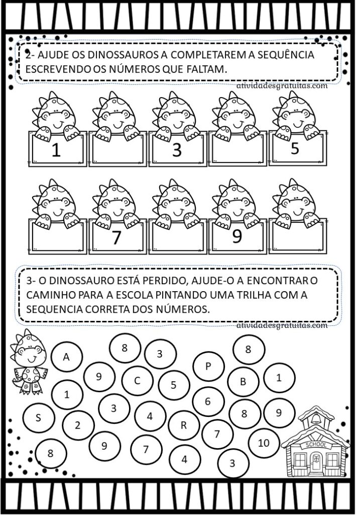 matemática com dinossauros