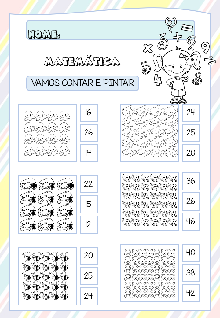 Atividade De Matemática Conjuntos 1º Ano