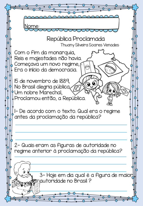 Atividade Proclamação Da República 2º Ano 9941