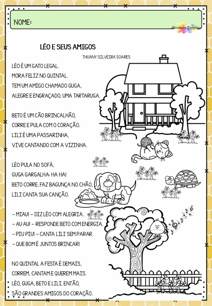 Atividades com texto Léo e seus amigos: ideias incríveis para o 1º ano atividades-com-texto-leo-e-seus-amigos