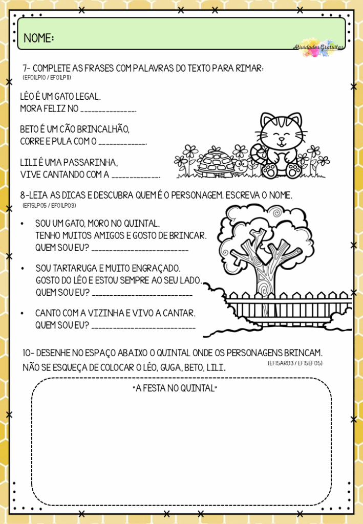 Atividades com texto Léo e seus amigos: ideias incríveis para o 1º ano atividades-com-texto-leo-e-seus-amigos