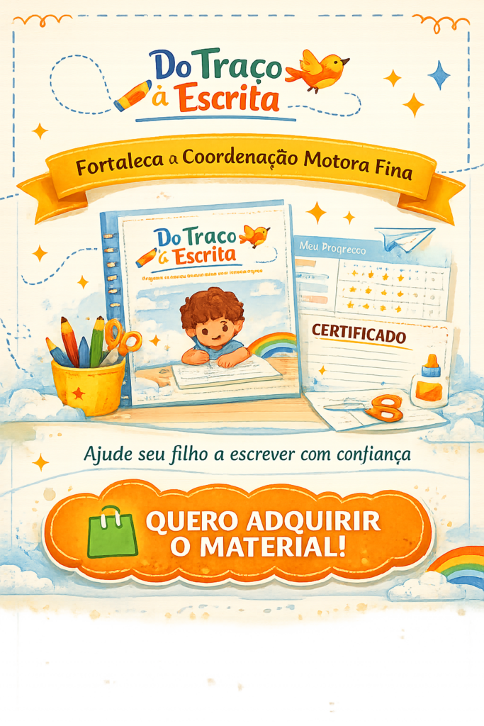 Coordenação motora fina: por que ela é essencial para o desenvolvimento da escrita infantil - 2026